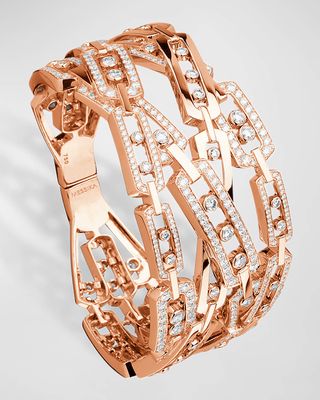 18K Rose Gold Pave Diamond Bracelet