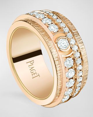 18k Rose Gold Possession Palace Diamond Ring, EU 55 / US 7.25