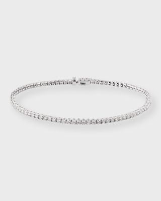 18K White Gold 88 Diamond Tennis Bracelet