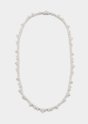 18K White Gold Confetti Diamond Necklace
