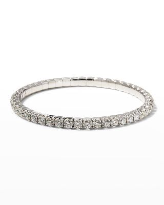 18K White Gold Diamond Expandable Bracelet