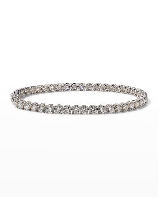 18k White Gold Diamond Tennis Bracelet, 7.19tcw