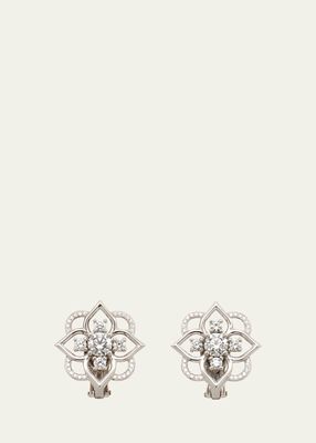 18K White Gold Giardino Diamond Earrings