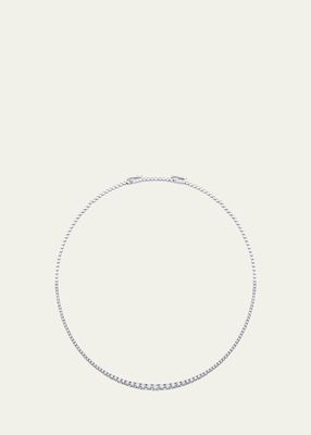 18K White Gold Isadora Graduated Diamond Tennis Necklace