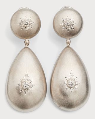 18K White Gold Macri Earrings with Diamonds