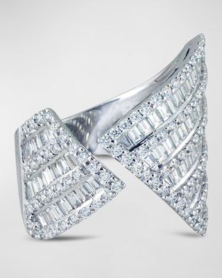 18K White Gold Statement Ring With Diamonds