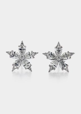 18k White Gold Stellanise Diamond Earrings