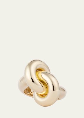 18K Yellow Gold Absolutely Fat Knot Ring, Size 54