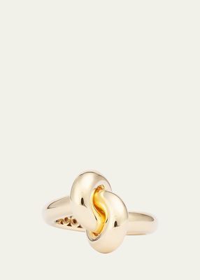 18K Yellow Gold Absolutely Loose Knot Ring, Size 52