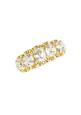 18K Yellow Gold & Vintage Diamond Ring