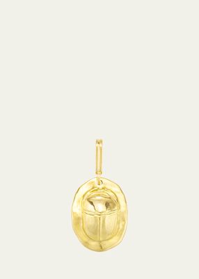 18K Yellow Gold Beetle Medal Charm