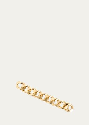18K Yellow Gold Big Flat Iron Bracelet, 7.5"