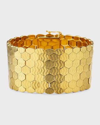 18K Yellow Gold Cartier Honeycomb Bracelet