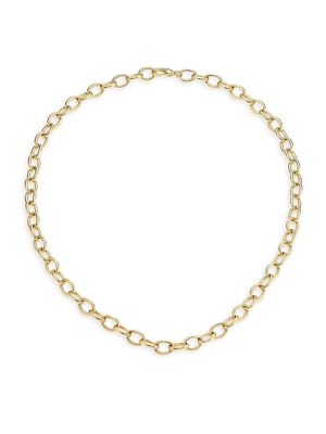 18K Yellow Gold Chain Link Necklace, 18" - Gold - Gold