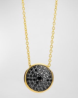 18K Yellow Gold Cosmic Reversible Moving Pendant Necklace with Diamonds
