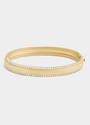 18k Yellow Gold Diamond-Edged Bracelet