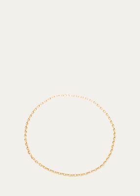 18K Yellow Gold Double Chain Necklace with Medium Links, 18"L