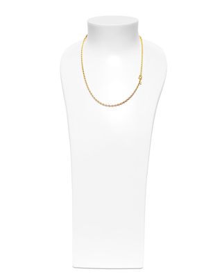 18K Yellow Gold Eight Chain Necklace, 20"L