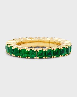 18K Yellow Gold Emerald Xpandable Ring