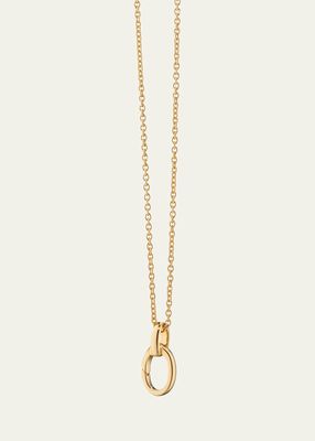 18K YELLOW GOLD ENHANCER NECKLACE, 20" CABLE CHAIN, LOOP AT 18"
