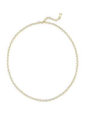 18K Yellow Gold Extra-Small Oval Link Necklace Chain/18" - Yellow Gold - Yellow Gold