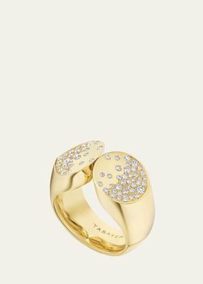 18K Yellow Gold Fairmined Oera Ring with Diamonds
