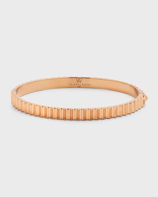 18k Yellow Gold Fluted Bangle