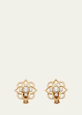 18K Yellow Gold Giardino Diamond Earrings