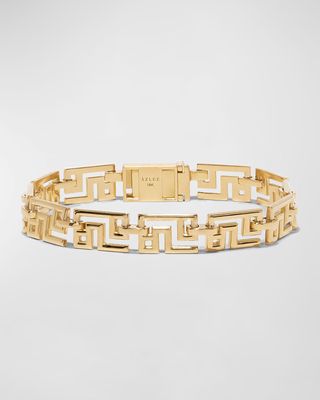 18k Yellow Gold Greek Pattern Bracelet