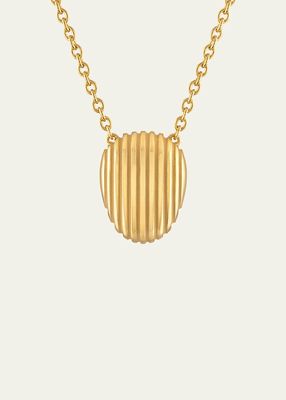 18k Yellow Gold Isla Shield Necklace