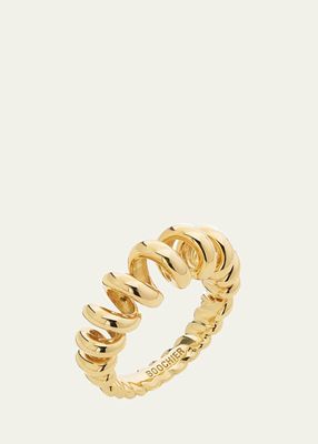 18K Yellow Gold Jumbo Gold Slinkee Ring