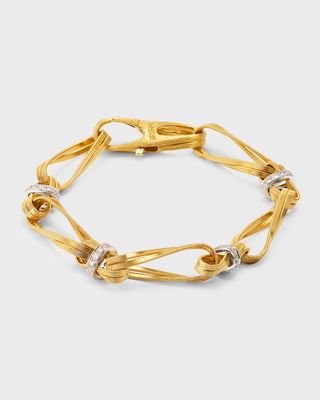 18K Yellow Gold Marrakech Onde Double Link Bracelet