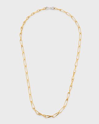 18K Yellow Gold Marrakech Onde Single Link Adjustable Necklace