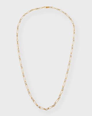 18K Yellow Gold Marrakech Onde Single Link Necklace