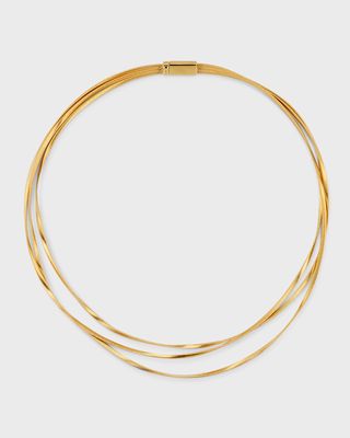 18K Yellow Gold Marrakech Three Strand Necklace