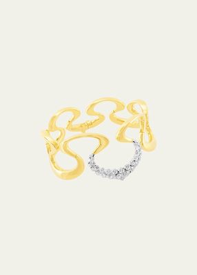 18k Yellow Gold Merveilles Bracelet with Diamonds