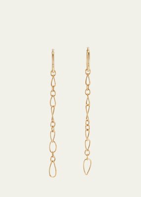 18k Yellow Gold Petite Stella Drop Earrings