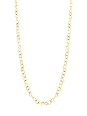 18K Yellow Gold Round-Link Long Chain - Yellow Gold - Yellow Gold