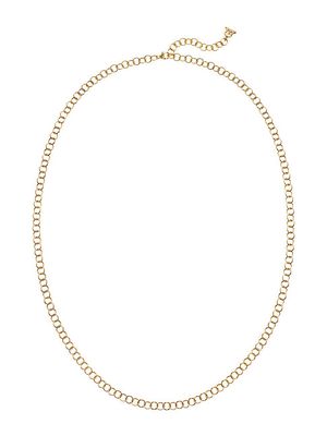 18K Yellow Gold Round Link Necklace Chain - Yellow Gold - Size 32 - Yellow Gold - Size 32