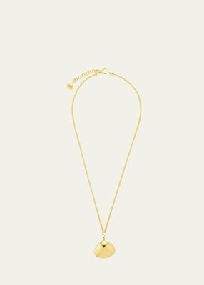 18K Yellow Gold Single Charm Necklace
