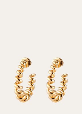 18K Yellow Gold Slinkee Hoop Earrings