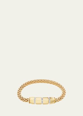 18K Yellow Gold Stella Diamond Bar Bracelet