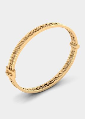 18K Yellow Gold Tri-Link Chassis Bracelet