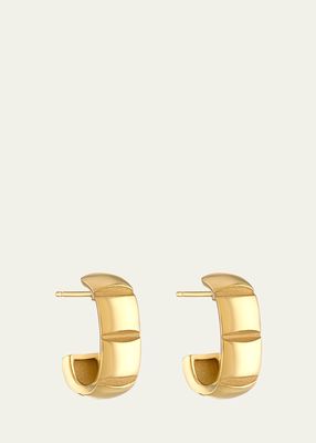 18k Yellow Gold Veda Squared Hoop Earrings