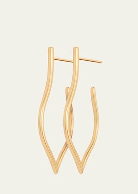 18K Yellow Gold Veena Small Hoop Earrings