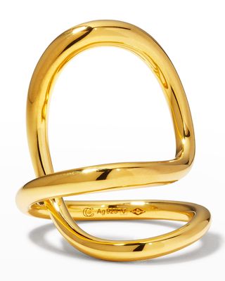 18K Yellow Gold Vermeil Ribbon Ring