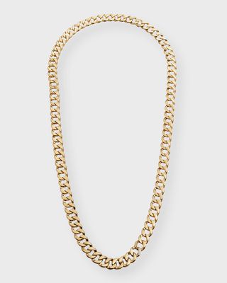 18k Yellow Gold Wrap Curb Link Necklace