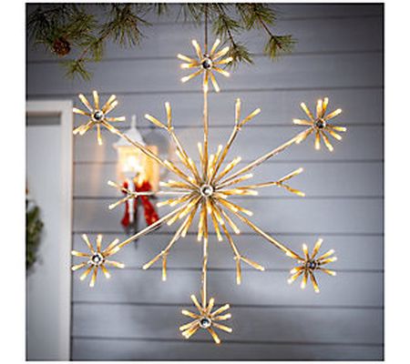 19.69-in H Lighted Snowflake, Outdoor Use by Ge rson Co