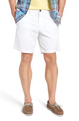 1901 Ballard Slim Fit Stretch Chino 9-Inch Shorts in White