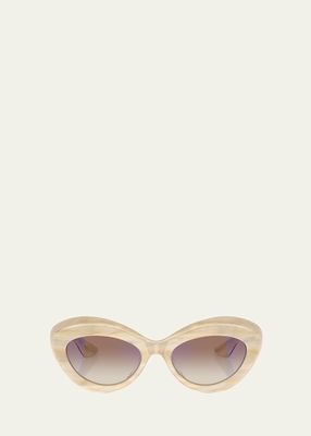 1968c Acetate Round Sunglasses